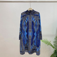 Robe plissée décontractée grande taille Miyake, taille unique, pour femme, imprimée, été, directement de l'usine
