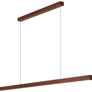<span class=keywords><strong>Suspension</strong></span> linéaire en noyer, luminaire LED moderne pour salle à manger et îlot de cuisine, <span class=keywords><strong>suspension</strong></span> réglable - Product Image 5