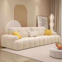 Sofá de Tela Suave para Sala de Estar, Muebles de Alta Gama, Diseño Moderno, Sofá de Esquina Lujoso para el Hogar