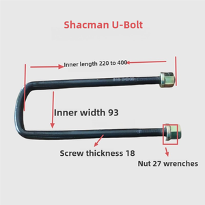 SHACMAN DZ97259520915 Heavy Duty U-Bolt Kit New Cab <span class=keywords><strong>Guard</strong></span> Rack y chasis Piezas de suspensión trasera para camiones - Product Image 4