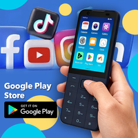 TIQ MINI M5S Clavier gravé en hébreu Téléphone Android 13 Écran tactile Bouton Smartphones Téléphone Android