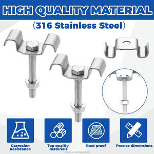 Доступны различные типы зажимов для решетки: самоблокирующийся зажим, зажим <span class=keywords><strong>J</strong></span>, зажим M для крепления решетки - Product Image 3