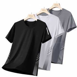 Commercio all'ingrosso di alta qualità ghiaccio fresco funzionale corsa manica corta t-shirt da uomo #1 venditore - Product Image 1