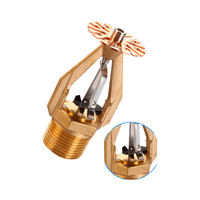Système d'extinction automatique à réponse rapide Tête de sprinkler ESFR verticale Construction en laiton