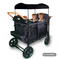 2026 Poussette-chariot double de luxe pour jumeaux, style européen, pour extérieur, avec auvent, multifonctionnelle, pliable, 4 roues, en acier inoxydable