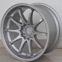 18 inç 8 konuştu tasarım alaşım jant jantlar bronz altın gümüş CE28 Honda Nissan Nismo için 5*114.3
