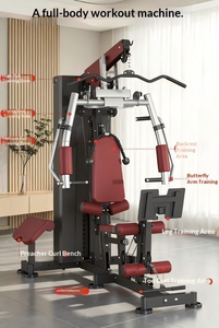 Station de <span class=keywords><strong>musculation</strong></span> multifonctionnelle, équipement de <span class=keywords><strong>musculation</strong></span> à domicile en acier, norme britannique et européenne, machine à <span class=keywords><strong>musculation</strong></span> avec poids empilables de 160 lb - Product Image 4