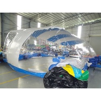 Werkseitig angepasste langlebige PVC-Abdeck zelte Aufblasbare Lap Pool Transparente Pool Kuppel Zelt PVC aufblasbare Pool abdeckung