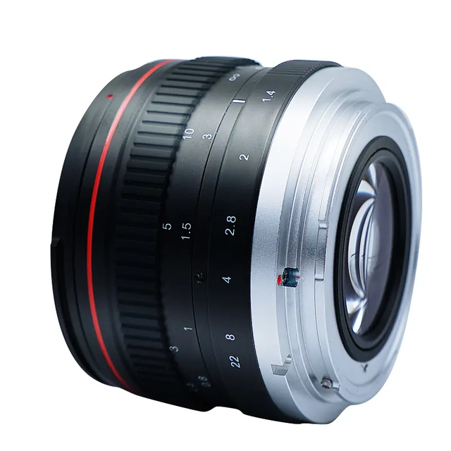 50mm F1.4 Manual Fixed Focus Full Frame Prime Lens for Mount for Portrait & Low-Light Photography with 55mm Filter