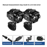 Waterproof Motorcycle LED Spotlights Aluminum Alloy Heat Dissipation Custom Size for Motorbike Electric Scooter 20pcs OEM