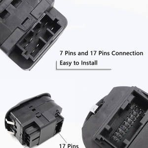 Interrupteur de vitre électronique de Peugeot <span class=keywords><strong>206</strong></span>, bouton de commutation de vitre arrière pour voiture de type 6554WA 9662254xt 306 - Product Image 4