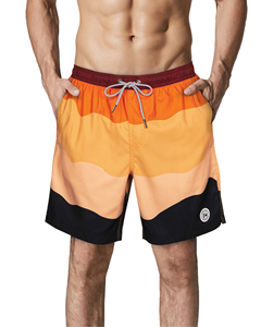 Оптовая продажа быстросохнущие короткие мужские пляжные шорты для плавания летние большие размеры напечатанные американский флаг водонепроницаемые плавки для мужчин - Product Image 3