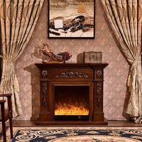 Cheminée électrique décorative moderne, grande, autoportante, classique, nouvelle, avec effet de flamme artificielle, chauffage électrique portable