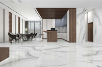 Carreaux de sol et de mur en porcelaine émaillée polie effet marbre 60x120 75x150, décoration intérieure de villa de luxe, matériaux de construction