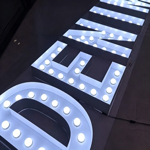 Metal Marquee Ampersand Light 3FT LED Indoor Decorative Sign Warm White 2700K Soft Glow Modern Style - Product Image 2
