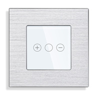 Approvisionnement d'usine cadre en aluminium verre intelligent Wifi Zigbee interrupteur mural prise pour EU électrique CE ROHS