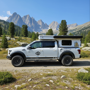 Camper Truck Pop-up Tout-Terrain, Remorque de <span class=keywords><strong>Camping</strong></span> Moderne et Mobile 4x4 <span class=keywords><strong>en</strong></span> Fibre de Verre de Haute Qualité, <span class=keywords><strong>Caravane</strong></span> de Voyage - Product Image 2