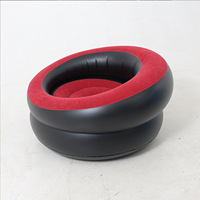 Nouveau canapé simple de forme ronde confortable et vendu à chaud Canapé paresseux en PVC Chaise gonflable circulaire