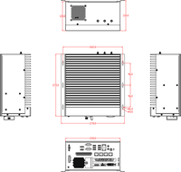 Intel Core 12th/13th Computadora industrial de visión artificial Six Gigabit Ethernet Industrial Control Host PC