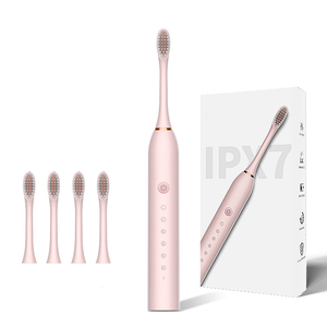 Brosse <span class=keywords><strong>à</strong></span> <span class=keywords><strong>dents</strong></span> électrique sonique rechargeable par USB IPX7 avec 6 modes de nettoyage et 4 têtes de brosse <span class=keywords><strong>Prix</strong></span> Produit - Product Image 6