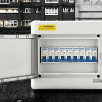 Boîte de distribution en plastique ABS étanche IP66 de fabrication chinoise, disponible en plusieurs tailles, avec disjoncteur électrique 220V/380V 125A