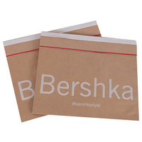 Sac à main compostable sac en papier kraft emballage en papier d'impression de logo personnalisé pour l'expédition