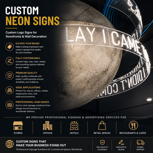 Lumières néon personnalisées pour les devantures <span class=keywords><strong>de</strong></span> magasins et la décoration murale Fabricant <span class=keywords><strong>de</strong></span> signalétique personnalisée pour les devantures <span class=keywords><strong>de</strong></span> magasins, les bureaux, les hôtels Lumières néon - Product Image 1