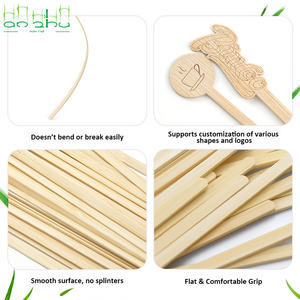 Bastoncini di bambù naturali piatti all'ingrosso per zucchero filato, agitatori per <span class=keywords><strong>caffè</strong></span>, progetti fai da te, <span class=keywords><strong>arte</strong></span> e artigianato, spiedini decorativi in bambù - Product Image 2