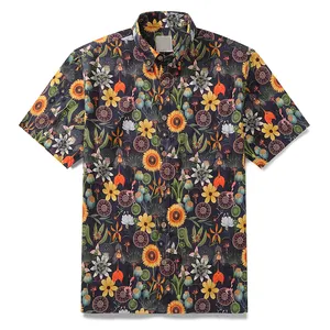 2024 Новая мода на каникулы на заказ Гавайские рубашки с принтом свой собственный логотип
