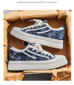 รองเท้าผ้าใบสไตล์ฮาร์เบอร์สำหรับผู้ชาย รุ่นซัมเมอร์ 2026 - ผ้าเดนิม ระบายอากาศได้ดี รองเท้าลำลองแบบสปอร์ต - Product Image 2