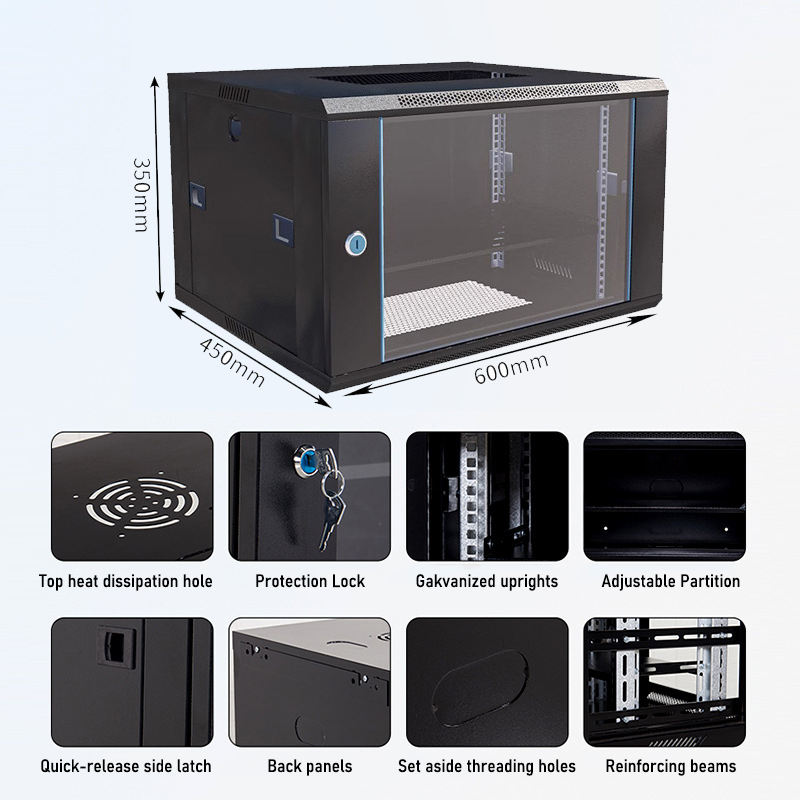 Rack Networks PDU Power Distribution Unit 6U Rack Cabinet with Stock ...