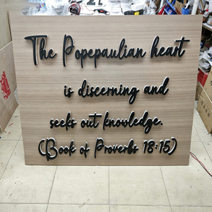 SONGWEN Stainless Steel Acrylic LED Backlit 3D Custom Letter <b>Sign</b> Wall <b>Light</b> Easy Installation for Business Shopfront - Product Image 2