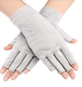Fashion Womens Sunscreen <strong>Fingerless</strong> Driving <strong>Gloves</strong> UV Protection Breathable Lightweight Cotton Outdoor Sports <strong>Gloves</strong> - Product Image 2
