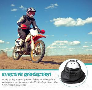Bolsas para casco, bolsa de almacenamiento para protección de casco de motocicleta, gran capacidad con cordón, bolsa para casco de hockey con forro polar - Product Image 2