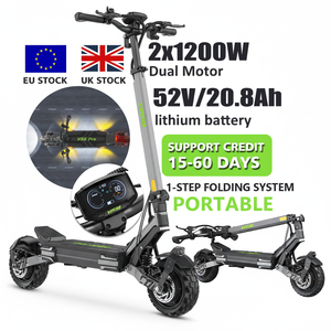 Stock UE US UK 2026 VIPCOO VS6 PRO Trottinette Électrique Pliable Adulte 20,8 Ah Double Moteur 10 Pouces - Product Image 1