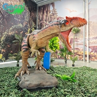 Modèle de dinosaure Carnotaurus animatronique à haute simulation, électronique et animé, pour exposition muséale