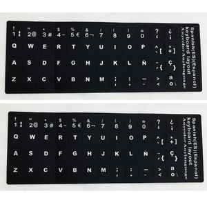 Diseño personalizado vinilo portátil pegatina decoración autoadhesivo <span class=keywords><strong>teclado</strong></span> <span class=keywords><strong>español</strong></span> pegatina - Product Image 1