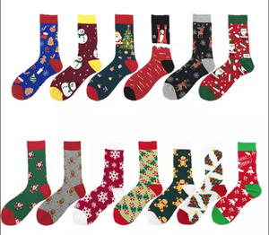 Fabricant professionnel chaussettes de noël boîte-cadeau coton personnalisé <span class=keywords><strong>2022</strong></span> vente chaude rouge littéraire drôle chaussettes pour noël - Product Image 5