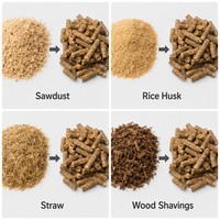 Matrice de granulation verticale pour sciure de bois, coques de riz, paille, avec chambre en acier inoxydable et matrice en alliage, certifiée CE, prix usine