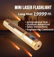 Wupro 851 pointeur laser haute puissance lumière verte super longue distance aventure en plein air mini lampes de poche pointeur de stylo laser