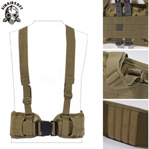 Chaleco Táctico Molle para Hombre, Cinturón de Combate de Nylon 1000D, Práctico, Ajustable en Forma de H, Acolchado Suave - Product Image 4
