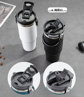 Penjualan Terbaik 2025 20oz dinding ganda baja tahan karat Tumbler vakum terisolasi cangkir Mug termos perjalanan dengan pegangan besar dan tutup