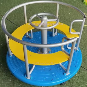 Sogno per bambini all'aperto senza alimentazione colorato da seduti rotatoria attrezzatura parco giochi per bambini - Product Image 4