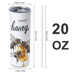 แก้วน้ำเก็บความเย็นแบบตรง 20 ออนซ์ สแตนเลสสองชั้น พร้อมโลโก้สั่งทำ - Product Image 1