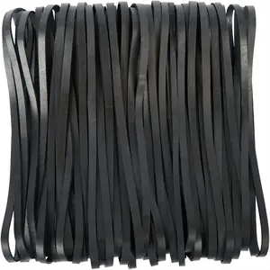 Heavy Duty Big Wide Rubber Band For Office Supply Trash Can File Folders Litter Box Rubber Bands Black