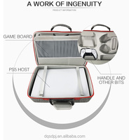 Étui de protection rigide avec fermeture éclair pour manettes PS5 et sac de rangement - Grande capacité, design décontracté et durable