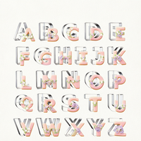 26 emporte-pièces en acier inoxydable pour biscuits, lettres majuscules de l'alphabet, pour la découpe de biscuits, fruits, légumes et pâtes