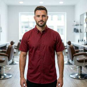 Veste de barbier vintage rouge - Product Image 1