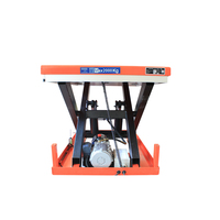 Plateforme élévatrice à ciseaux hydraulique fixe, hauteur de levage 4 m, norme ISO pour parcs logistiques industriels