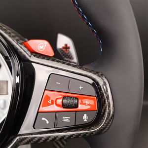 Volant de voiture sport en fibre de carbone pour BMW CS G F80 F10 F20 F30 F31 F32 M3 E90, mise à niveau du modèle ancien vers le nouveau modèle LED - Product Image 5